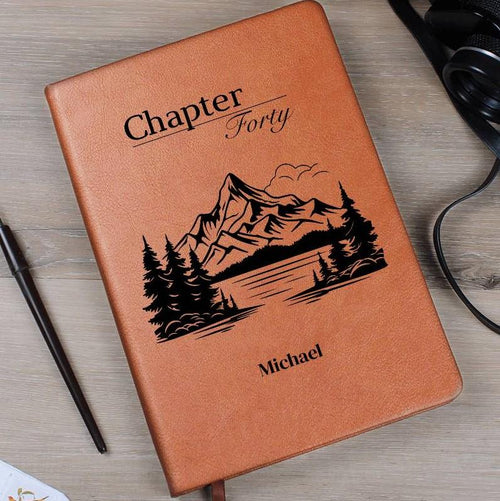 Personalized Chapter 40 Leather Journal 14.7x21.6cm