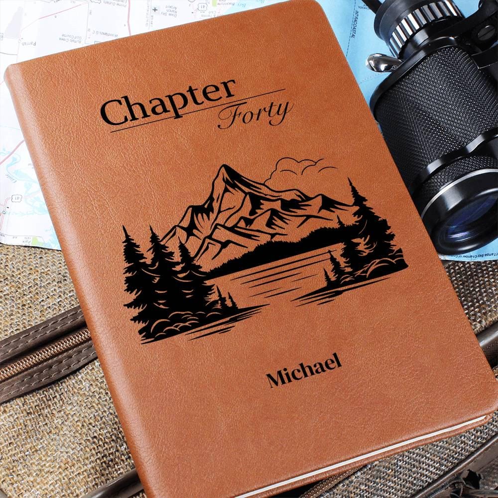 Personalized Chapter 40 Leather Journal 14.7x21.6cm