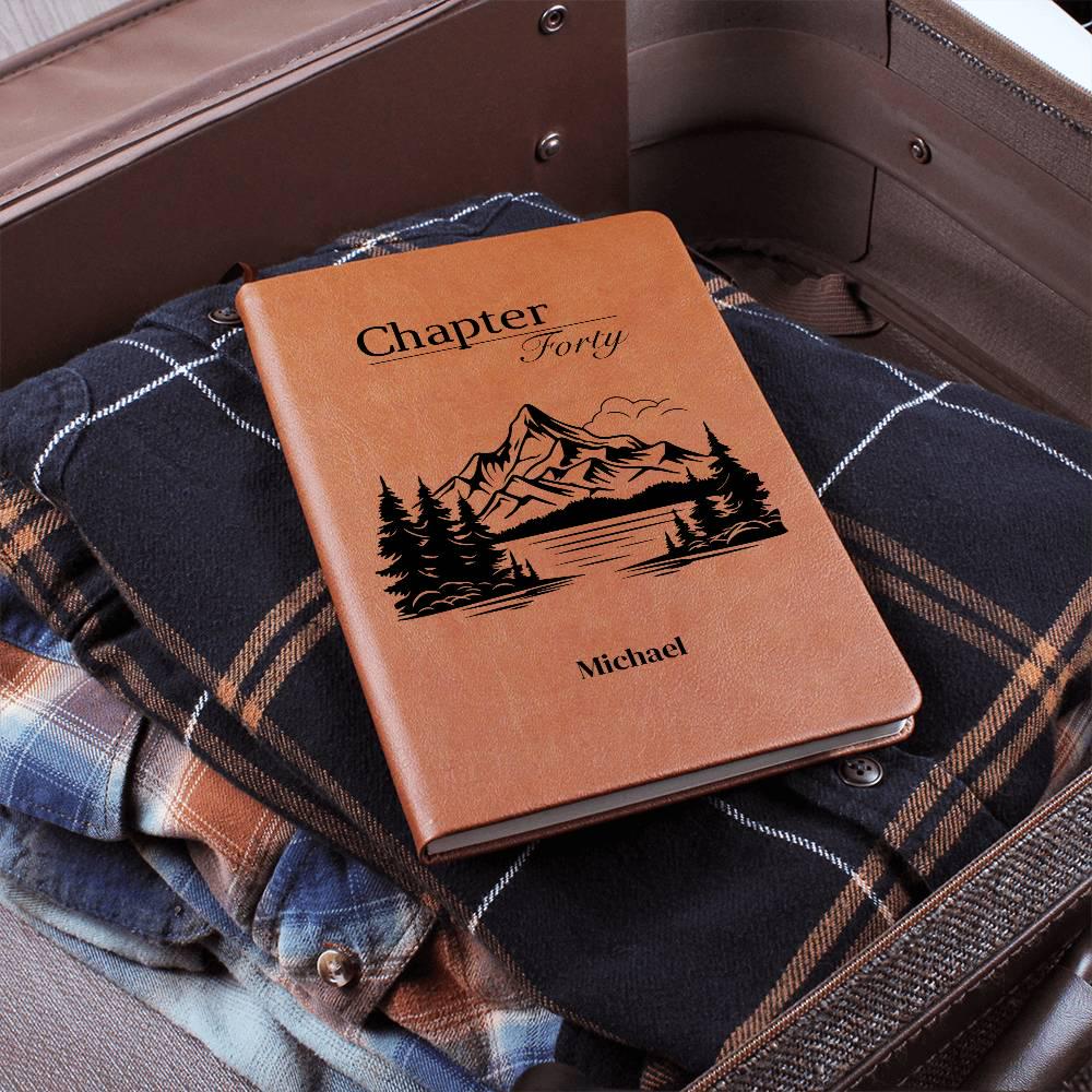 Personalized Chapter 40 Leather Journal 14.7x21.6cm