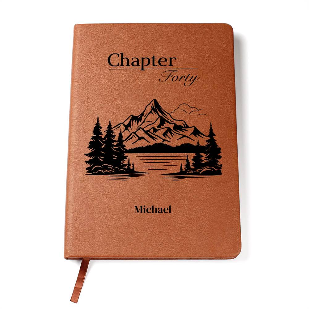 Personalized Chapter 40 Leather Journal 14.7x21.6cm