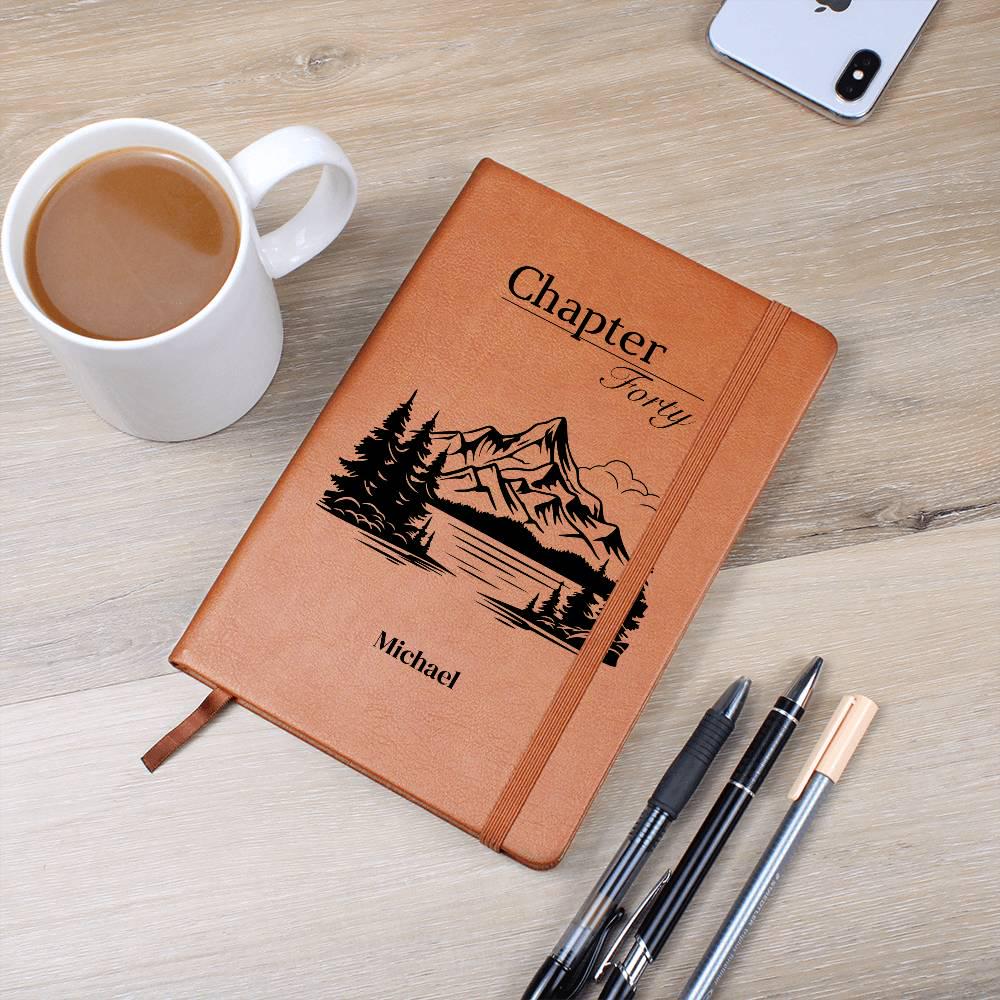 Personalized Chapter 40 Leather Journal 14.7x21.6cm