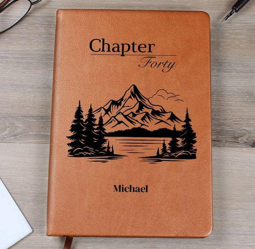 Personalized Chapter 40 Leather Journal 14.7x21.6cm